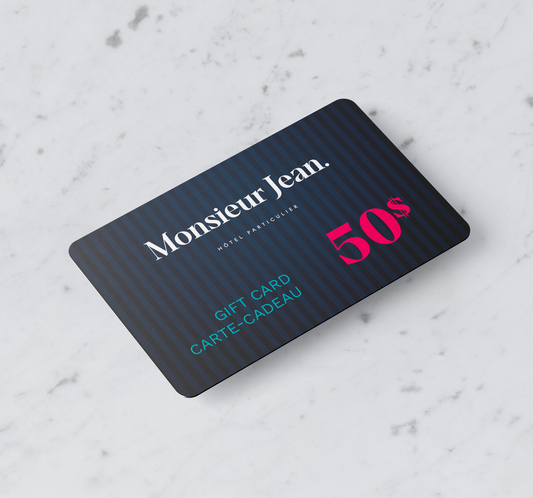 Monsieur Jean's gift card